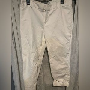 Gap White Slim Cropped Pants